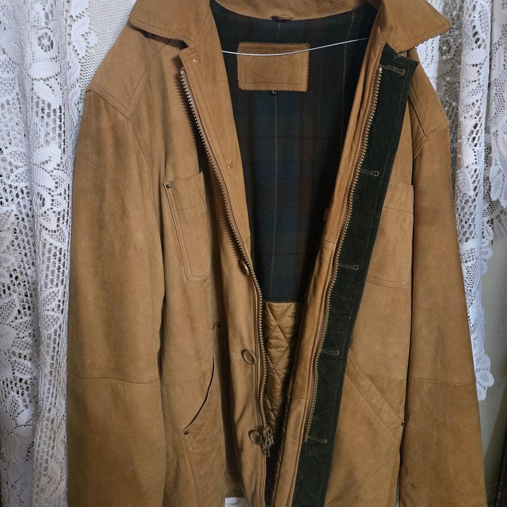 Field Master Rugged Outerwear Leather Mens Lg W24 L35